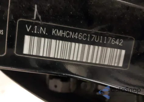 2007 Hyundai Accent Gls from USA, damaged, VIN KMHCN46C17U117642